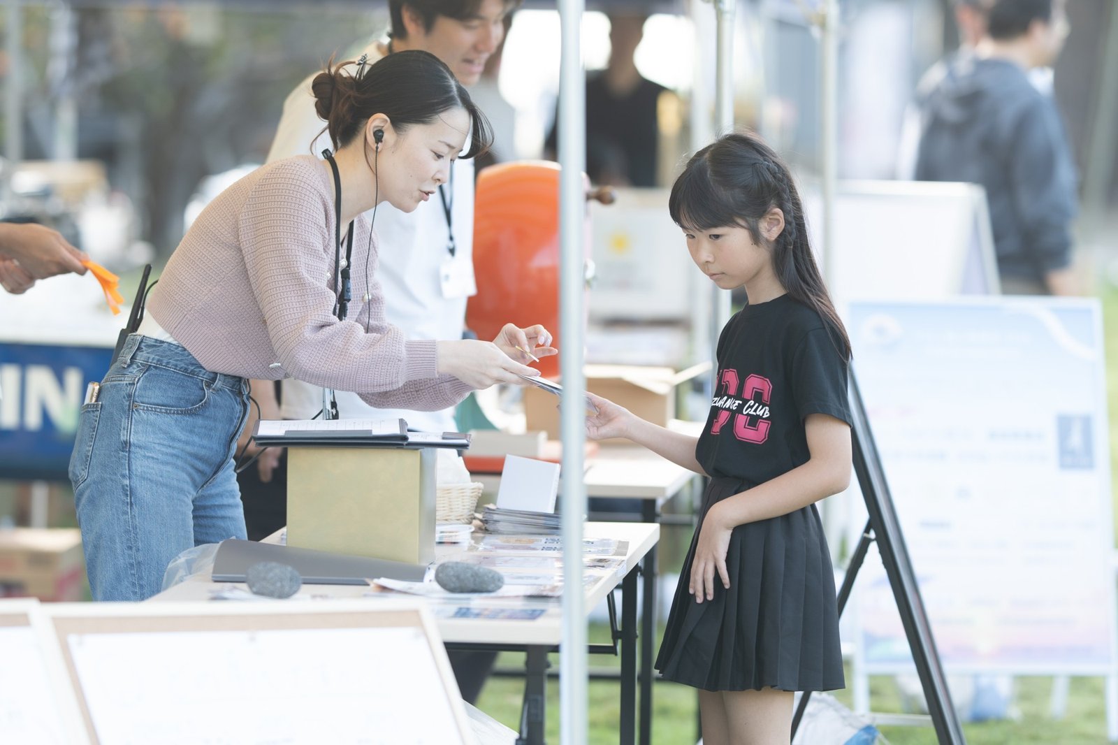 会場で生まれる、小さな交流